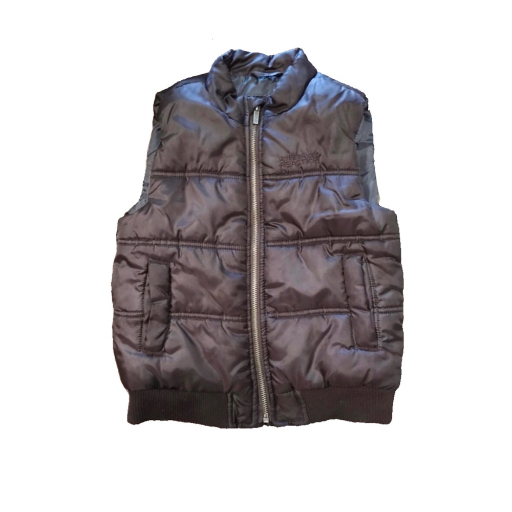 🚩SALE🚩KENNETH COLE BOYS BROWN PUFFER VEST SIZE 5 - Picture 1 of 6